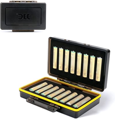 Draagbare batterijopslagdoos, vochtbestendig, voor 16 x oplaadbare AAA-batterijen, ideaal voor reizen en opslag