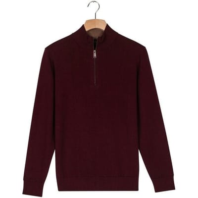 Baileys Dark Mauve Standaard lange mouw Regular Fit Effen Pullover 528498 495