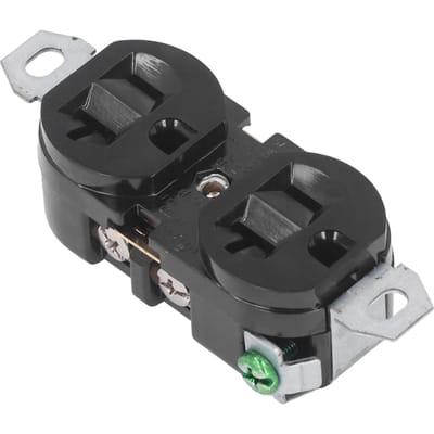 Dubbel Industrieel Stekkercontact Amerikaanse Generatorstekker voor Elektrische Toepassingen 20A 125V black