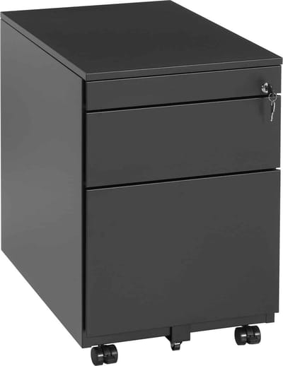 Ladeblok 2 laden met pennenlade framekleur Aluminium (RAL9006)
