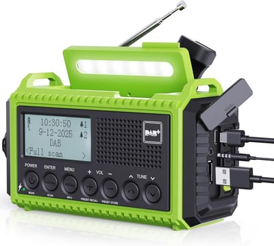 Noodradio Solar - Opwindbare Radio - Draagbare Radio - zakradio
