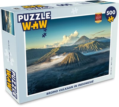 Puzzel Bromo vulkaan in Indonesië - Legpuzzel - Puzzel 500 stukjes