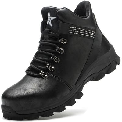 Waterdichte Werkveiligheidsschoenen Anti-lek Steel Werk Sneakers Onverwoestbare Werkschoenen Botas Veiligheidsschoenen Heren 40 black