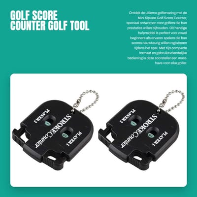 Dailygoods- Scorecounter Dubbel Digitaal - Golf Score Teller - Compact en Lichtgewicht - Tot 99 Tellingen - Inclusief 2 Stuks - Hoogwaardige Kunststof