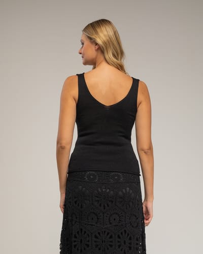 Gehaakt topje met Lurex