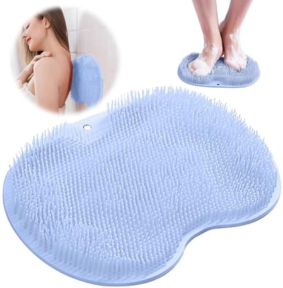 Dailygoods- Voetscrubber Antislip Siliconen - Voetborstel - Massagepad - Douche Schrobber - Dode Huidverwijderaar - Ergonomisch Design 30x23 cm - Voetmassagepad