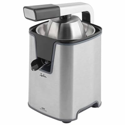 JATA JEEX1155 Elektrische sinaasappelpers, 600 W, met arm, dubbele conus voor alle soorten fruit, demonteerbaar, eenvoudige reiniging, stil, behuizing van roestvrij staal