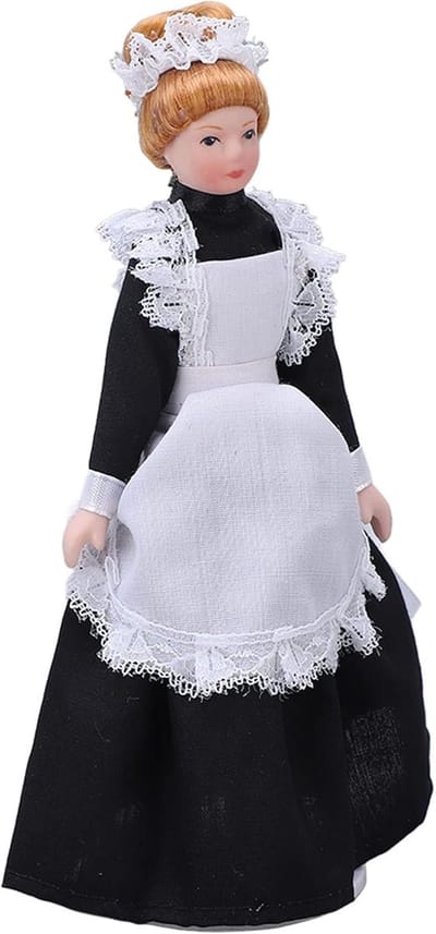 Keramische pop - Miniatuur figuur - Poppenhuis decoratie - Flexibel en beweegbaar - 1:12 schaal - Niet gespecificeerd