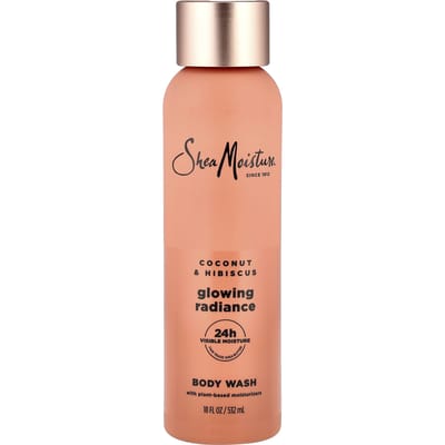 SheaMoisture, Glowing Radiance Body Wash, Kokos & Hibiscus, 532ml (18 fl oz) beige