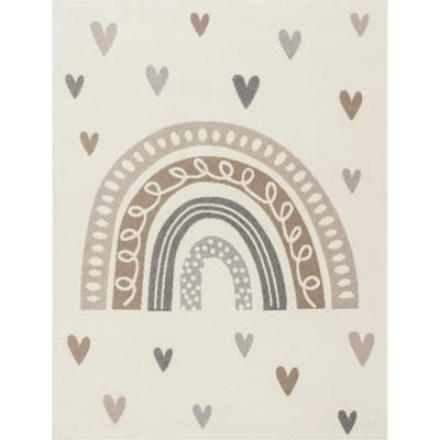 Kindertapijt Ninique beige 120x160 cm