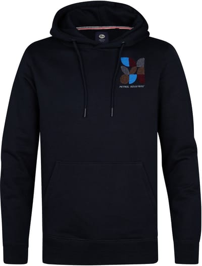 Petrol Industries - Heren Backprint Hoodie Sparta - Zwart - Maat XL