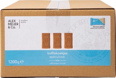 Alex Meijer -  Koffiekoekjes - 200 Stuks - Grootverpakking