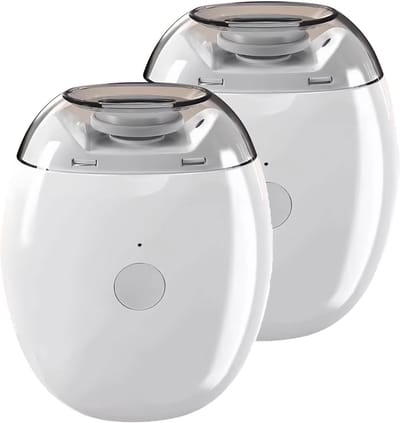 3-in-1 elektrische teennagelknipper voor senioren, USB oplaadbaar, automatische nagelknipper met verlichting, nagelvijlen geschikt voor baby's en kinderen, ouderen en volwassenen (2 stuks)
