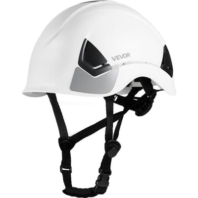 Casque de sécurité, Casque de sécurité rigide en ABS homologué ANSI/ISEA Z89.1 avec suspension à cliquet 6 points, Casque rigide ventilé réglable pour hommes femmes adultes, pour