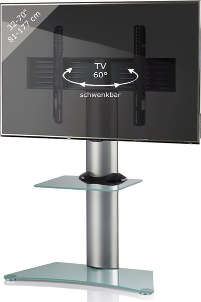 Universele TV VESA standaard Televisierek aluminium glazen tussenplank