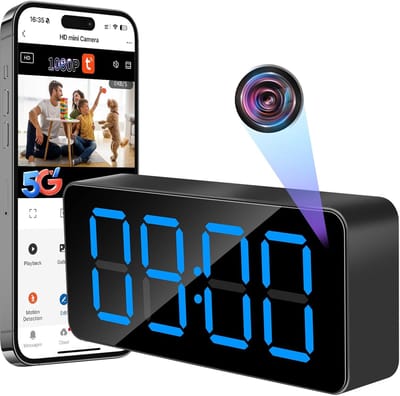Verborgen WiFi Camera - HD 1080P Mini Spion Camera met Nachtzicht en Bewegingsdetectie