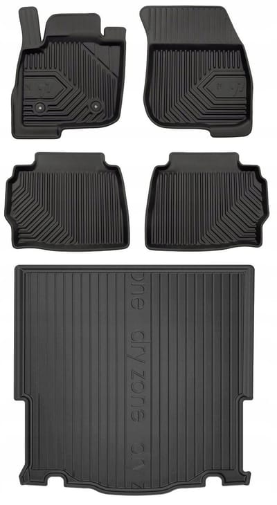Ford Mondeo V Kombi automaat - Rubber automatten + kofferbakmat - Perfecte pasvorm - Geurloos TPE - Hoge beschermrand