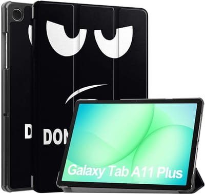 Coverup Tablethoes geschikt voor Samsung Galaxy Tab A11 Plus Hoesje - Tri-Fold Book Case met Wake/Sleep - Don't Touch