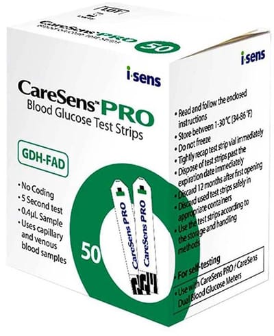 Caresens Pro teststrips 50 stuks
