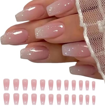 JHUBERS- Kunstnagels 24-delig - Plaknagels - Nepnagels met lijm - Kunstnagels met schattige stijldesigns - Zelfklevende nagels - Geschikt voor verschillende gelegenheden