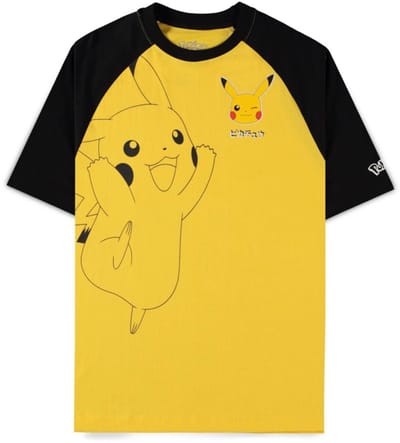 Pokémon - Pikachu Heren T-shirt - XS - Geel