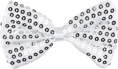 Boland - Vlinderstrik Spangles zilver Zilver - Volwassenen - Mannen - - Glitter and Glamour