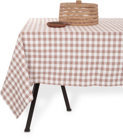 Tiseco - Tafelkleed GINGHAM - Katoen - Geblokt - 150x250 cm, roze