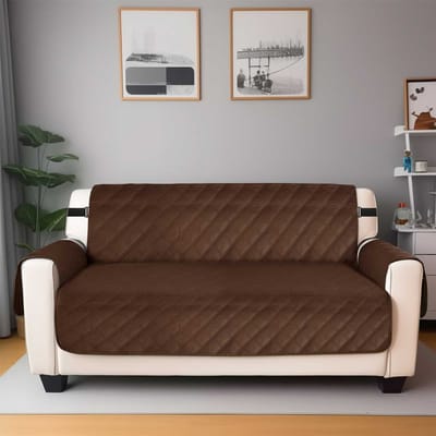 Housse de canapé 100% imperméable Housse de canapé avec granules antidérapants Sangle élastique Housse de canapé Antidérapante Lavable Protecteur de meubles 1 Seater