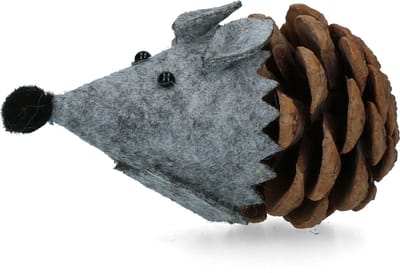 Forest Friends Mouse Grey – Kattenspeeltje met Madnip - Kattenspeelgoed – Kattenkruid Kattenspeeltjes - 8 cm