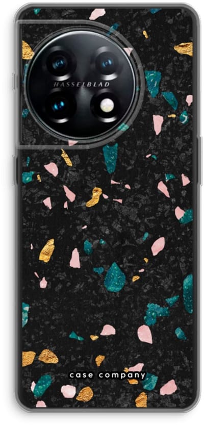 Case Company® - Hoesje geschikt voor OnePlus 11 hoesje - Terrazzo N°10 - Soft Cover Telefoonhoesje - Bescherming aan alle Kanten en Schermrand