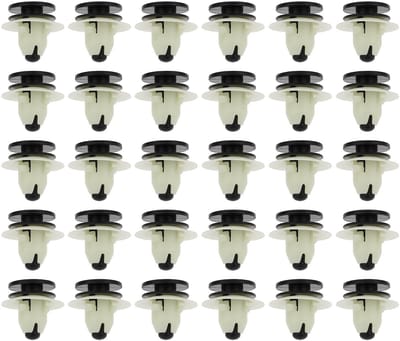 Dailygoods- Trim Clips 30 Stuks - Bevestigingsclips Auto - Vervanging 30624192 - Zwart Kunststof - Afmetingen 17,3 x 15 mm - Compatibel met Volvo S60/V60