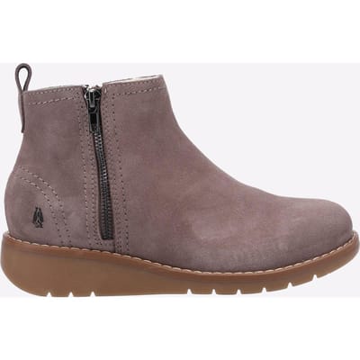 Hush Puppies Libby Suede Dames Laarzen In Muisbruin