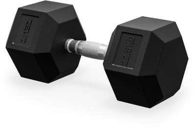 ZEUZ Hexa Dumbbell 1 Stuk 22,5 KG – Hexagon Gewichten – Krachttraining Dumbell geschikt voor CrossFit & Fitness