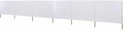 Opvouwbaar windscherm - Terrasscherm balkon - Buitenruimte creëren - Duurzaam vliesstof - 400 x 120 cm - Wit