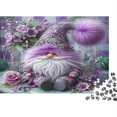 Legpuzzel 1000 stukjes - Volwassenen spel - Ontspannend tijdverdrijf - Gerecycled materiaal - 52x38 cm - Bloemenbos thema