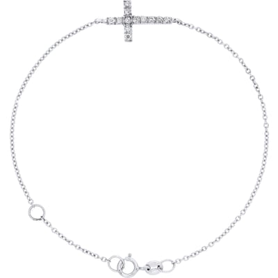 Armband CROSS Diamonds 0,15 Cts White Gold