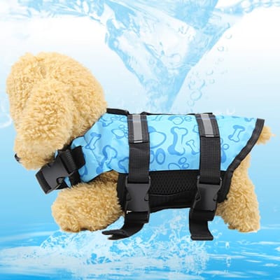 Gilet de sauvetage pour chien d'été réfléchissant Veste de sauvetage Vêtements de sécurité pour chien été Maillot de bain pour sortie de gilet de sauvetage pour chien de compagnie S (about 4-10 kg)