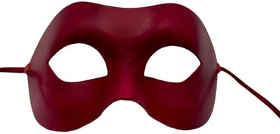 Rood leren masker heren - Handgemaakt gala masker - gemaskerd bal masker - Venetiaans masker heren