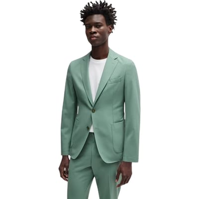 Boss Herenblazer met V-hals (Groen)