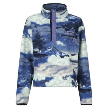 Columbia Helvetia II Printed Cropped Half Snap Half-Zip Fleece Trui blauw