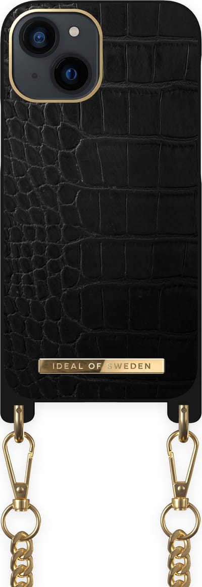 iDeal of Sweden Hoesje Met Koord Geschikt voor iPhone 13 Mini - iDeal of Sweden Atelier Necklace Case - zwart