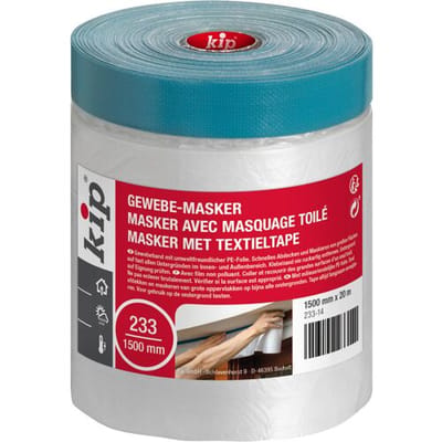 Kip 233 folie masker met textieltape premium 1500mmx20m