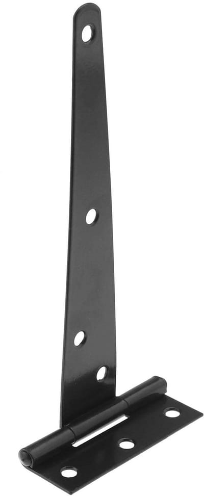 Dailygoods- Schuurscharnier 6 Inch - T-Scharnier - Zwart - 6 Stuks - Gietijzer - Geschikt voor Schuur/Poortdeur