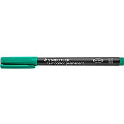 Viltstift Staedtler Lumocolor 317 permanent M groen - 10 stuks