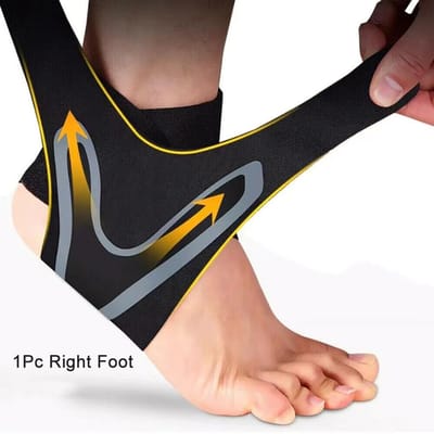 1 Pièce Cheville Support Soin Manchon de Compression Élastique Fasciite Plantaire Douleur Soulagement Zone du Pied Bandage Enveloppement Protecteur Chaussettes de Sport M gray