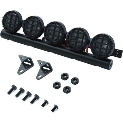 LED Licht RC Auto Licht 6 stuks Verlichting Vervanging voor 1/10 Traxxas TRX-4 Trx4 Axiale SCX10 90046 RC4WD type B-5pcs light zwart