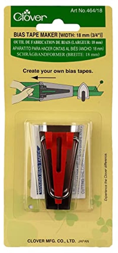 Bias Tape Maker 3/4 inch - Perfect for Sewing and Crafting