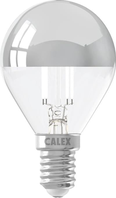 Calex E14 LED Kogellamp Chrome | 3.5W 250Lm 2700K | 220-240V 827 P45 | Dimbaar