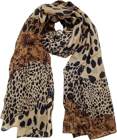 Stijlvolle Sjaal met Luipaardprint van Zijde voor Vrouwen, Perfect als Cadeau voor Elke Gelegenheid