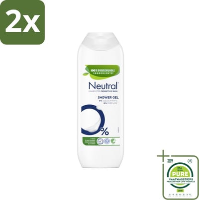 Neutral - Douchegel - Gevoelige huid - Parfumvrij - 250 ml - Voordeelverpakking - 2 stuks - Douchegel - Parfumvrije douchegel